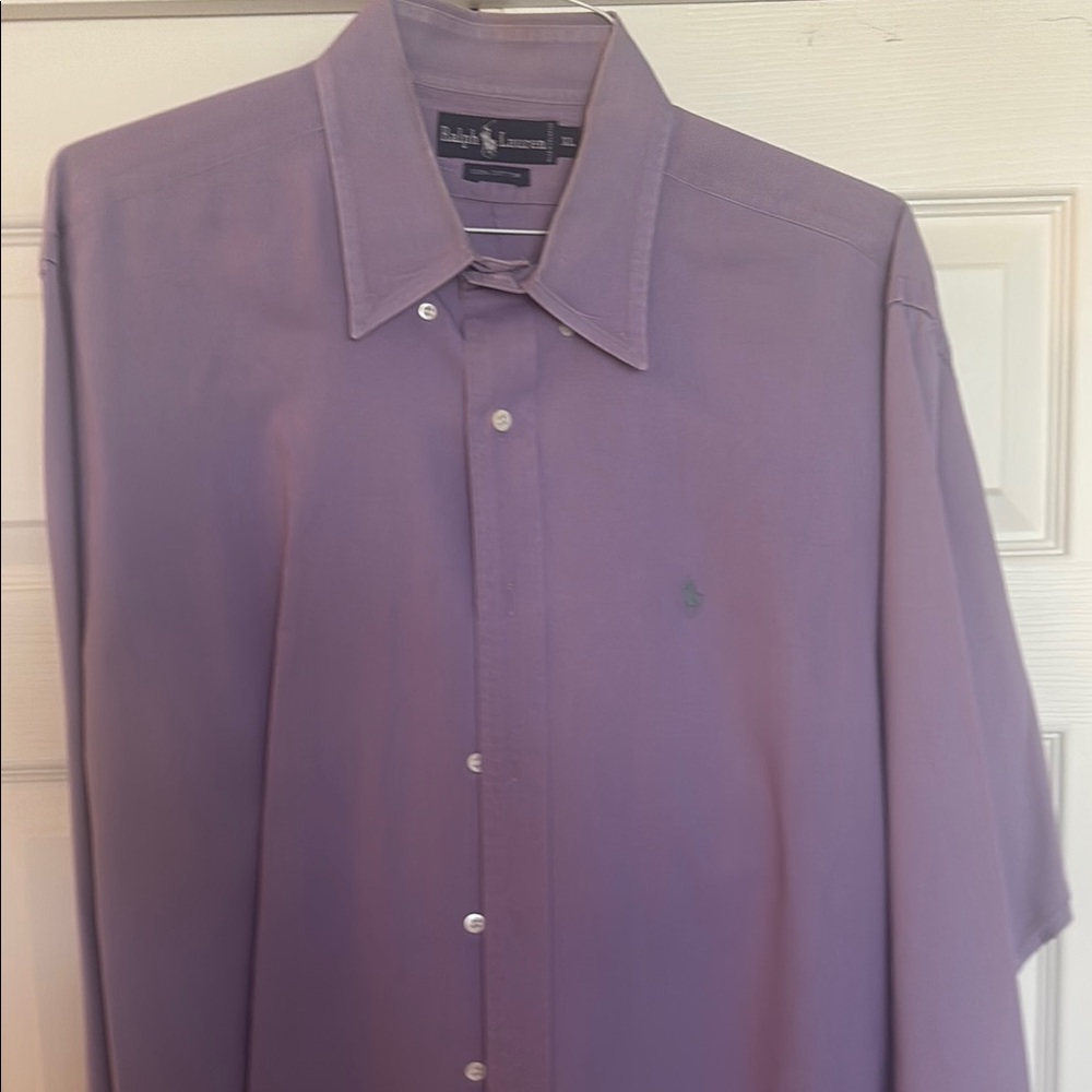 Ralph Lauren XL Purple Men's dress Shirt- 100% cotton